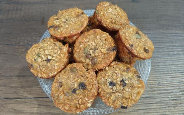 Kuru Yemişli Yulaflı Muffin Tarifi