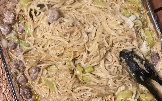 Fırında Köfteli Kremalı Makarna Tarifi