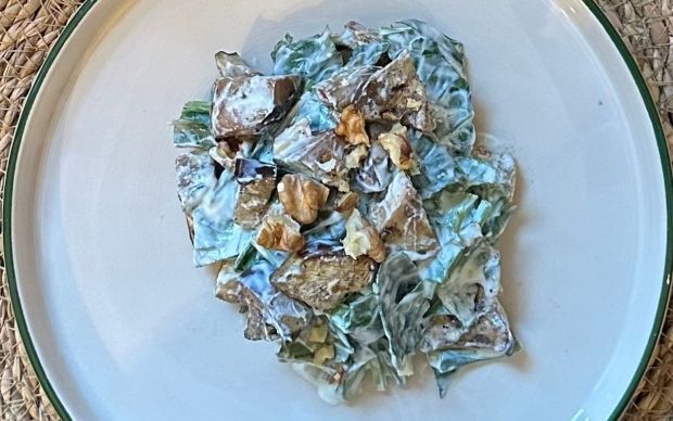 Ispanaklı Patlıcanlı Salata Tarifi