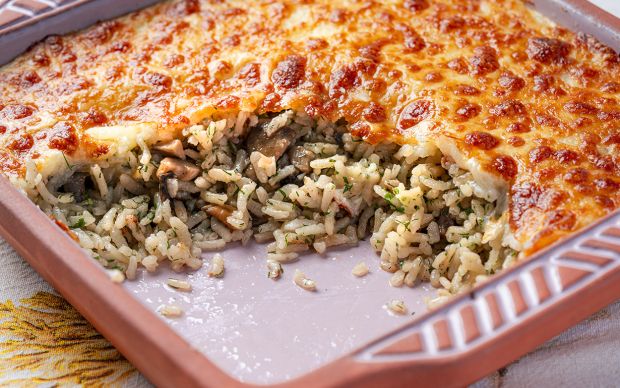 Fırında Mantarlı Pilav Tarifi