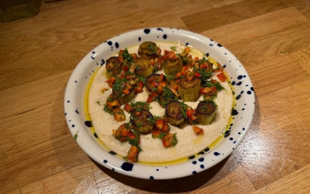 Fırında Pırasalı Fasulye Tabağı Tarifi