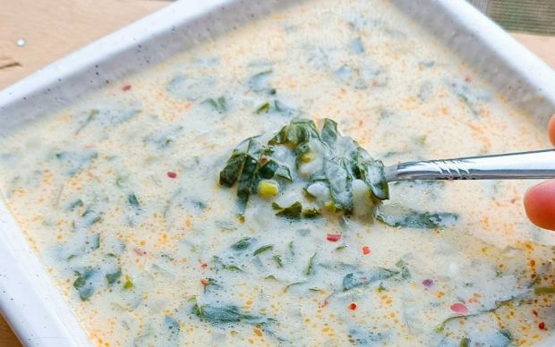 Terbiyeli Soğanlı Ispanak Çorbası Tarifi