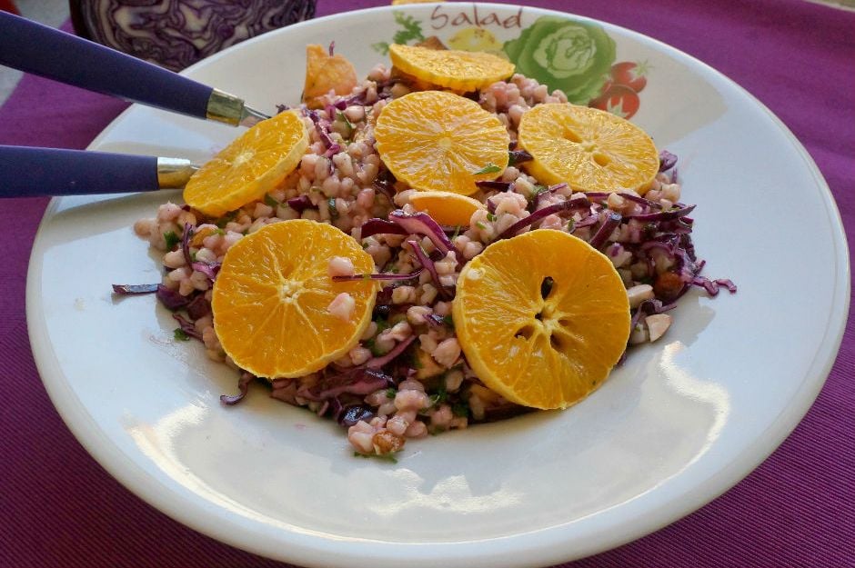 Portakallı Buğday Salatası Tarifi