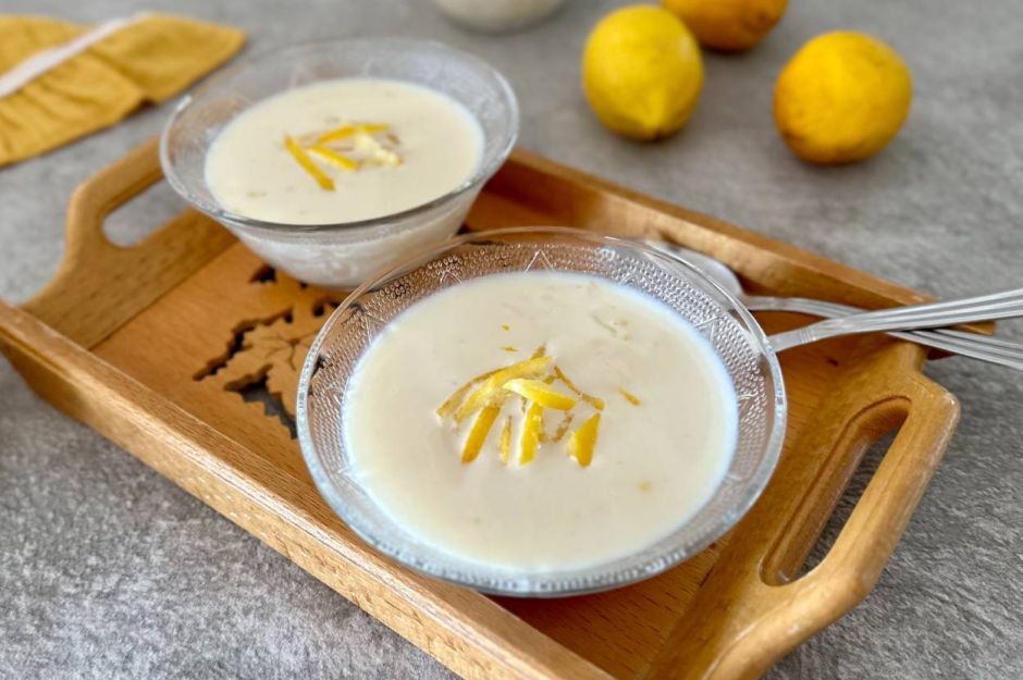 Nişastasız: Limonlu Sütlaç
