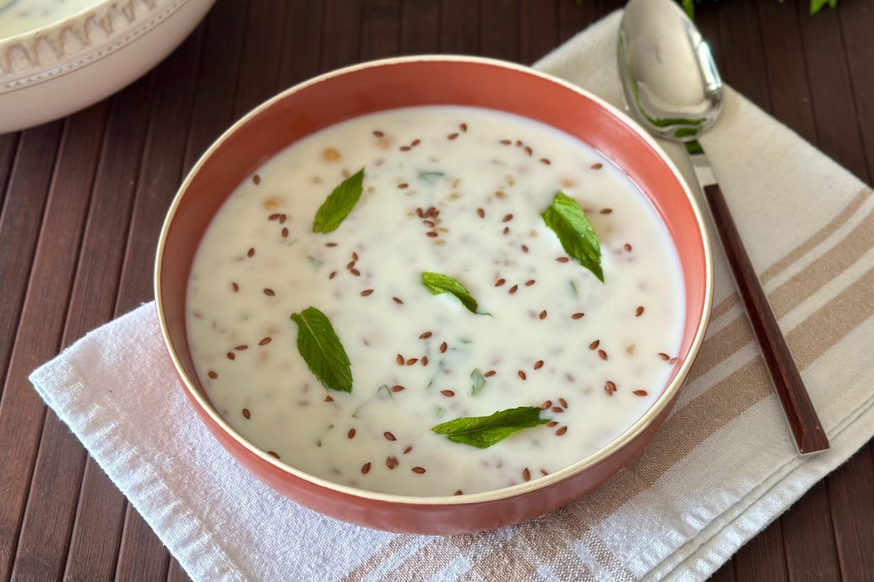 Keten Tohumlu Ayran Aşı Çorbası Tarifi