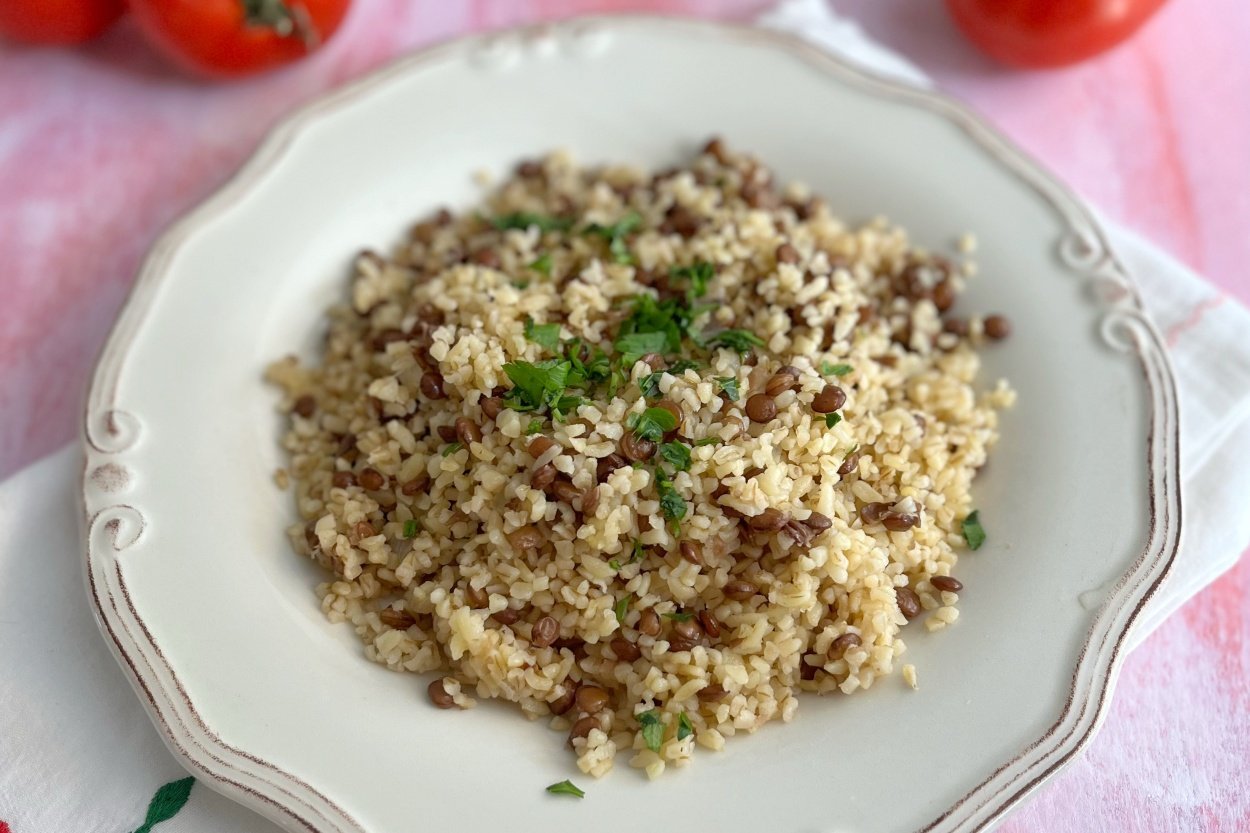 Yeşil Mercimekli Bulgur Pilavı Tarifi