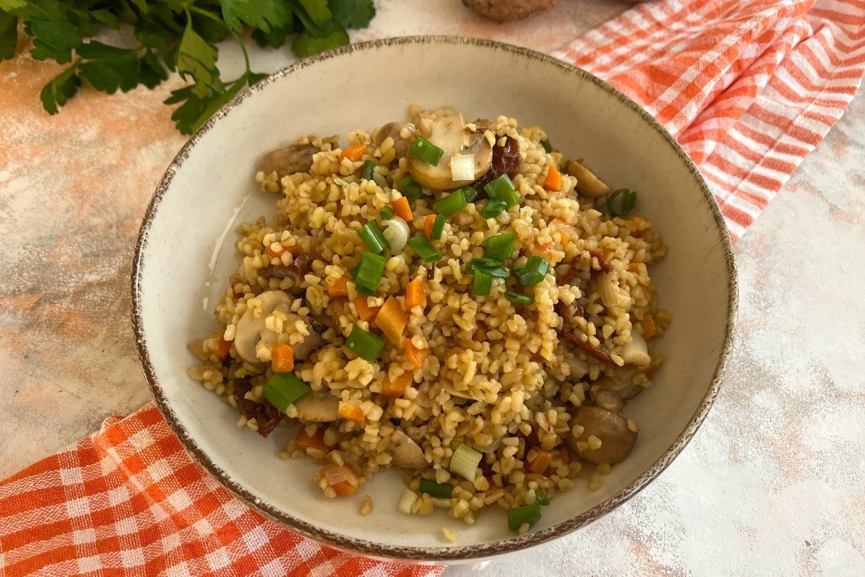 Mantarlı Bulgur Pilavı Tarifi