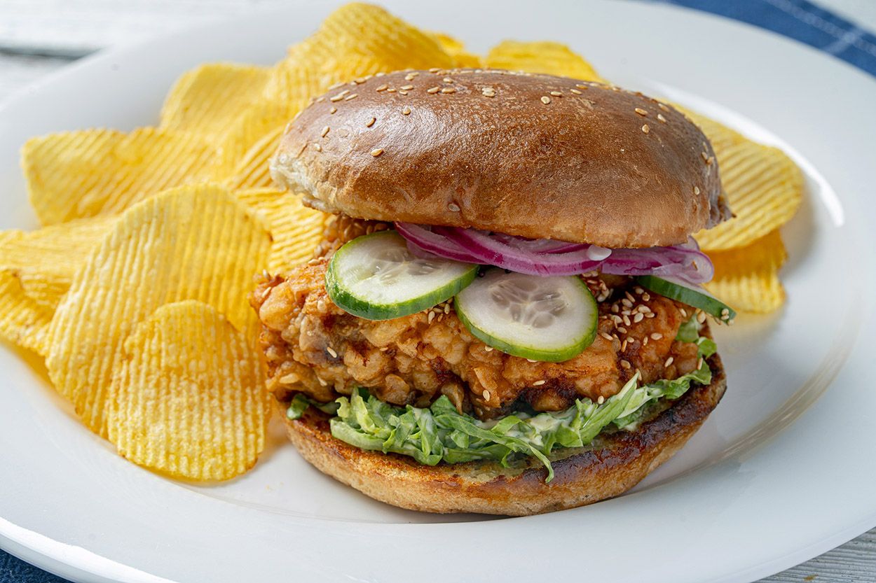 Ev Yapımı Tavuk Burger Tarifi