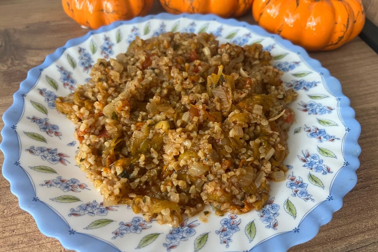 Kabak Çiçekli Bulgur Pilavı Tarifi