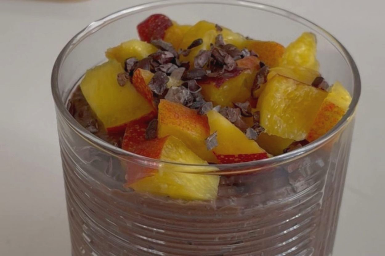 Şeftalili Chia Puding Tarifi