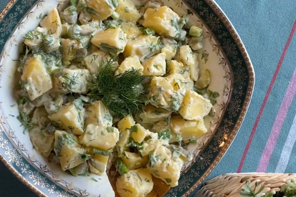 Hardal Soslu Leziz Patates Salatası Tarifi