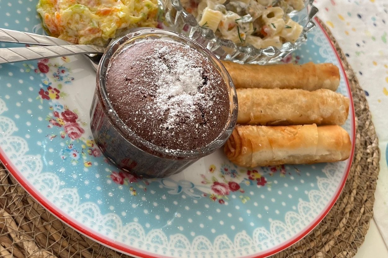 Airfryer'da Çikolatalı Sufle Tarifi