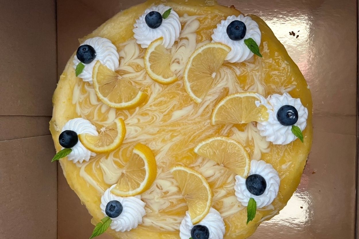 Mermer Desenli Limonlu Cheesecake Tarifi