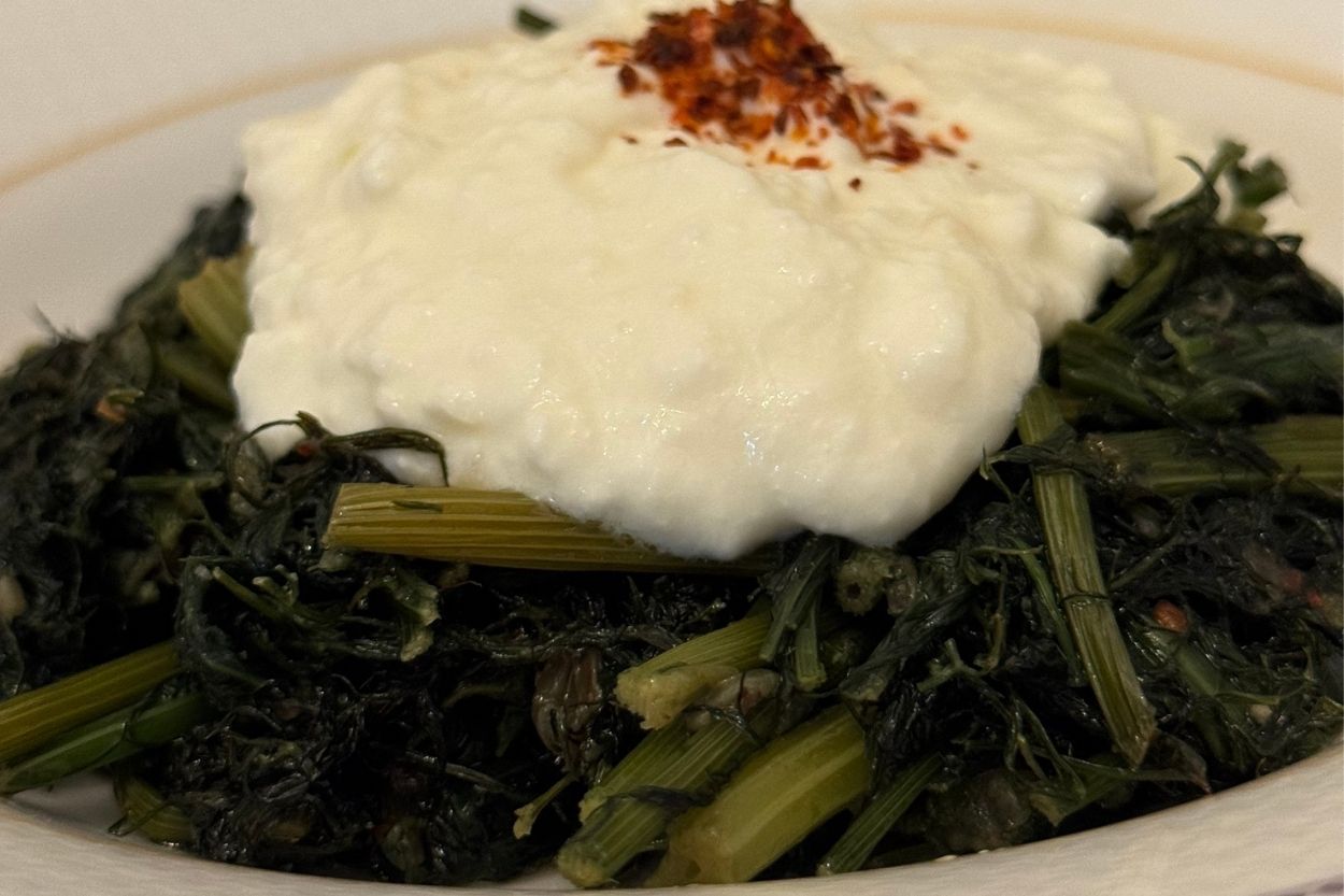 Ispanaklı Arapsaçı Kavurması Tarifi