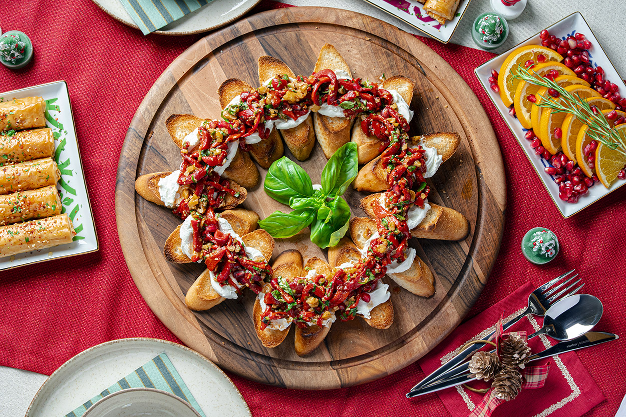 Kapya Bruschetta ve Acılı Ballı Börek Tarifi
