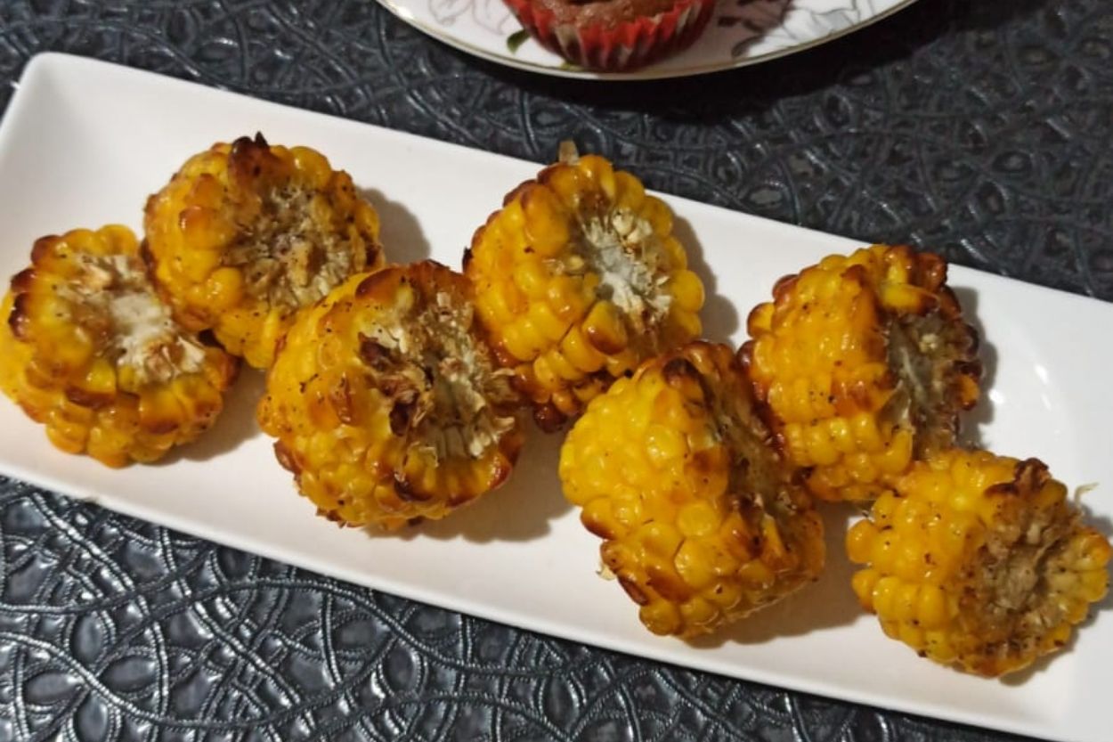 Airfryer'da Soslu Süt Mısır Tarifi