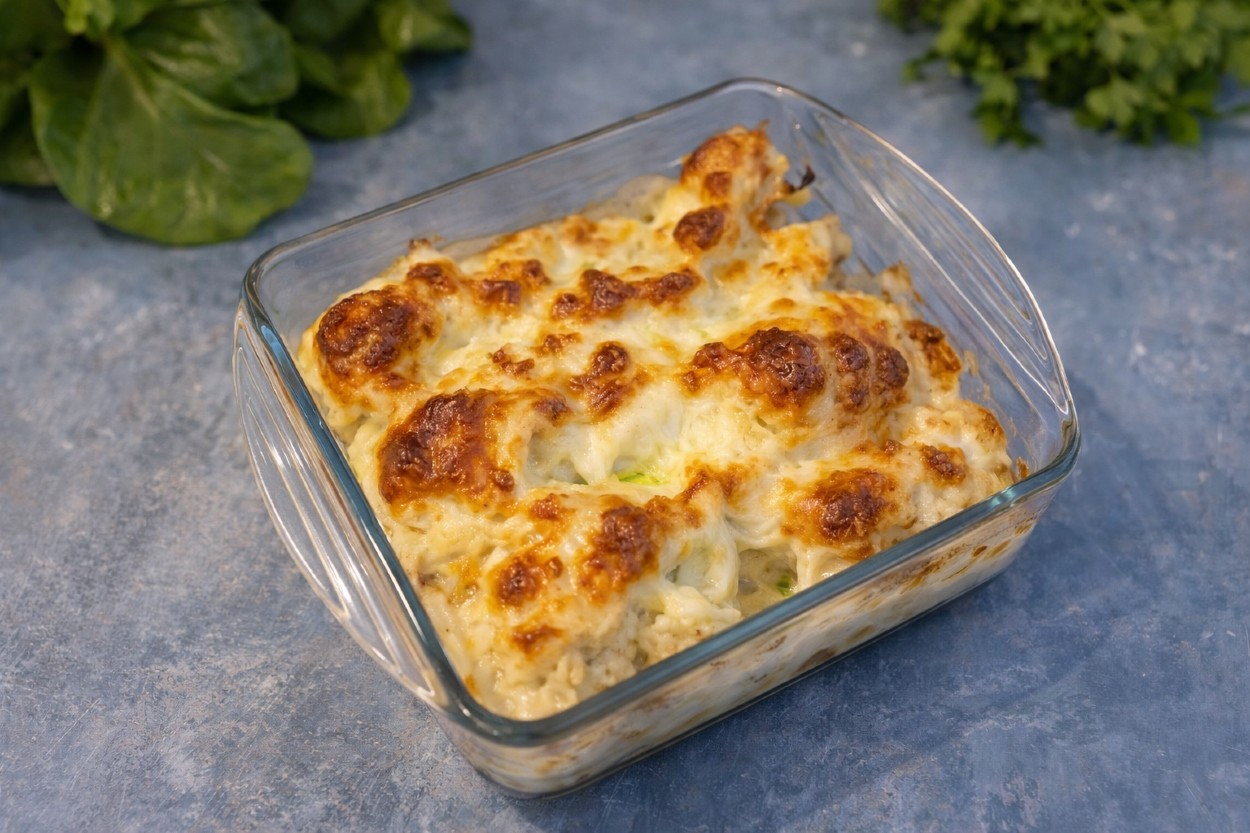 Fırında Beşamel Soslu Karnabahar Tarifi