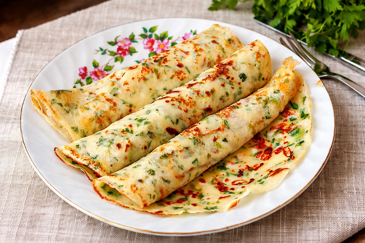 Kaşarlı Otlu Krep Tarifi