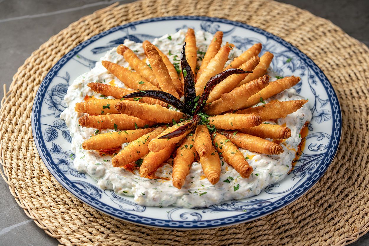 Çıtır Yufkalı Köz Patlıcan Mezesi Tarifi
