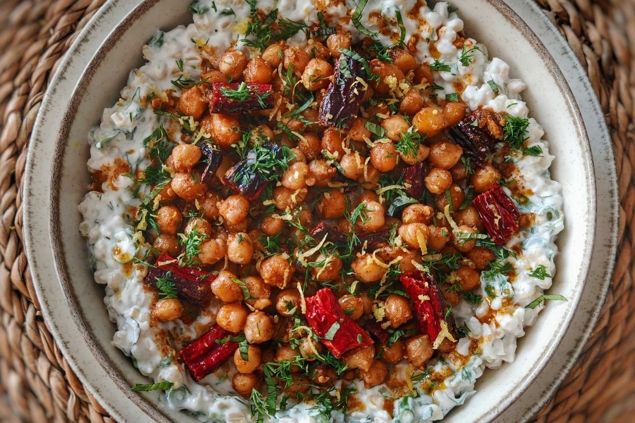 Yoğurtlu Cevizli Buğday Salatası Tarifi