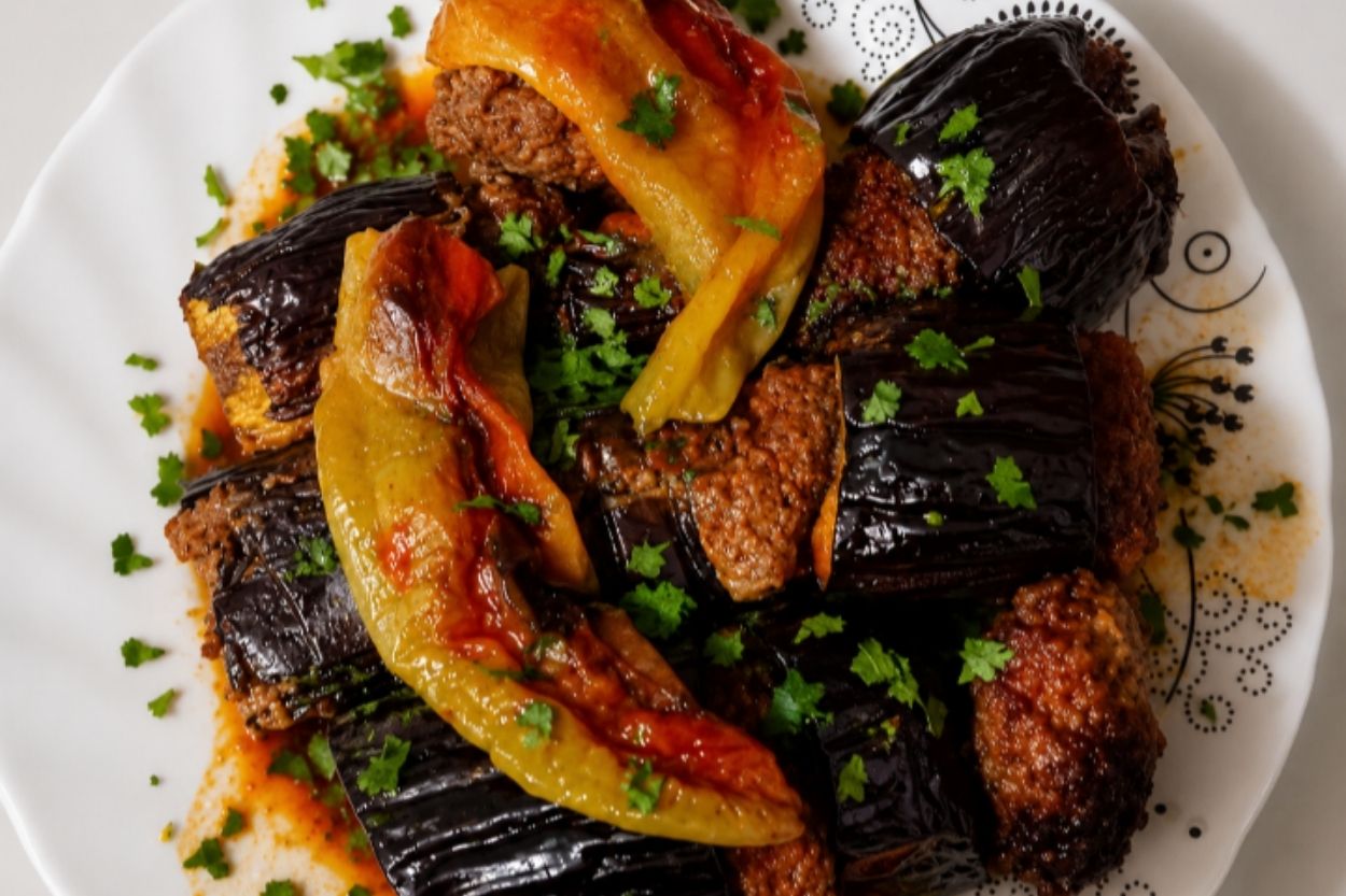 Fırında Patlıcanlı Kebap Tarifi