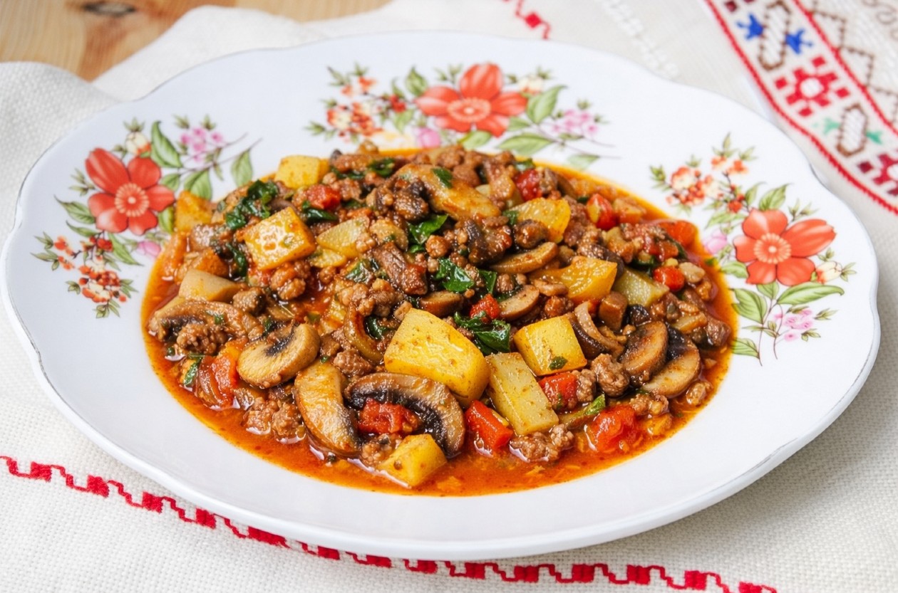 Kıymalı Mantar Sote Tarifi