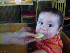 gifbin - limon yiyen çocuk