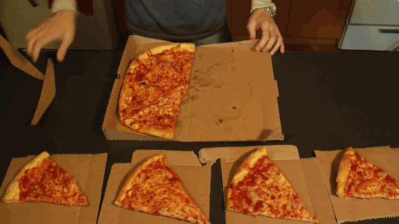 katlanan pizza kutusu - huffpost