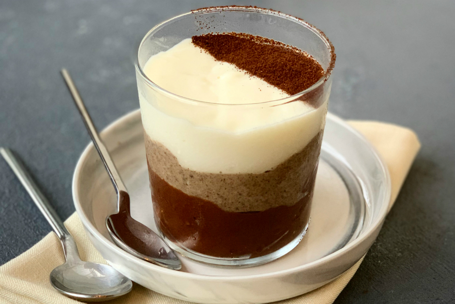 Türk Kahveli 3 Renkli Puding Tarifi