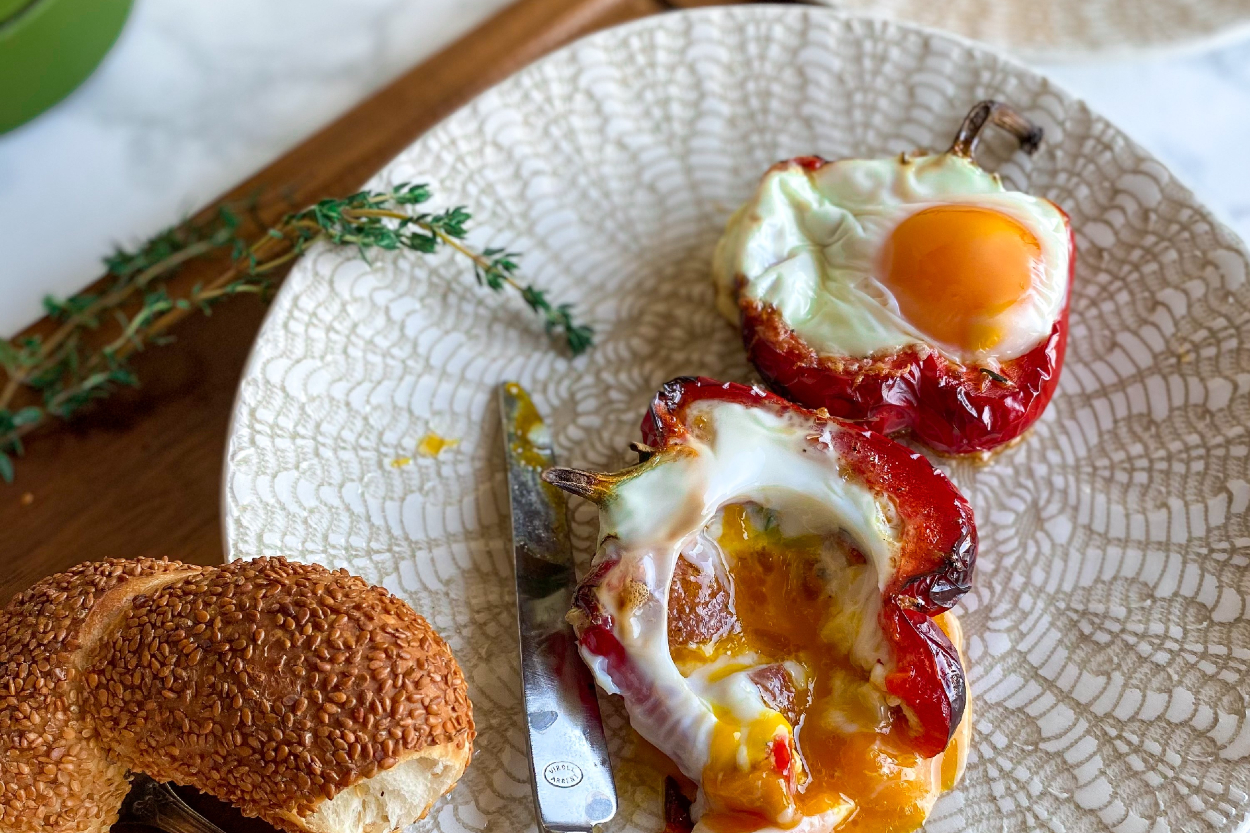 Biber Çanağında Göz Yumurta Tarifi