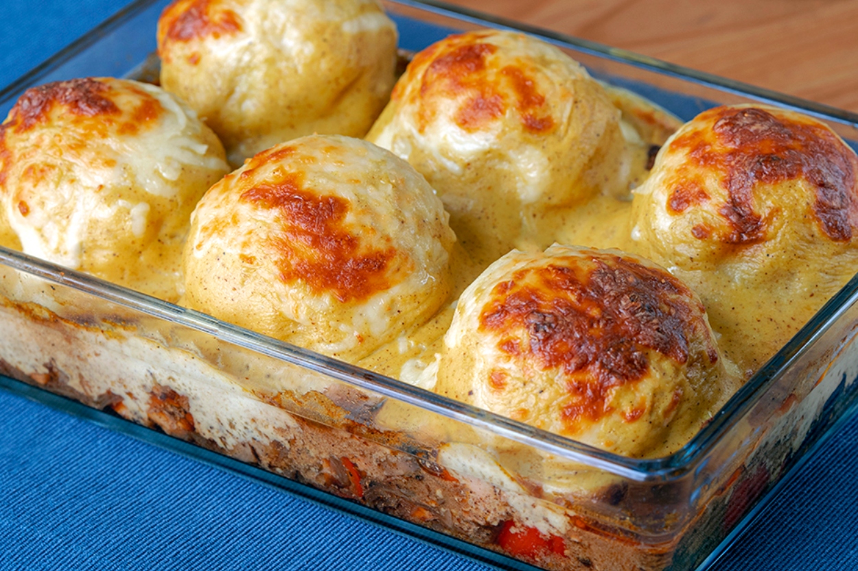 Köri Soslu Tavuklu Patates Topları Tarifi