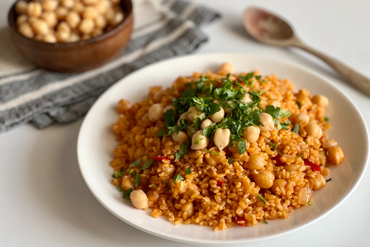 Nohutlu Bulgur Pilavı Tarifi