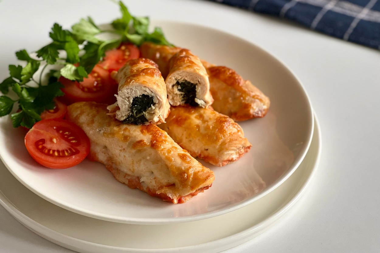 Ispanaklı Tavuk Sarma Tarifi