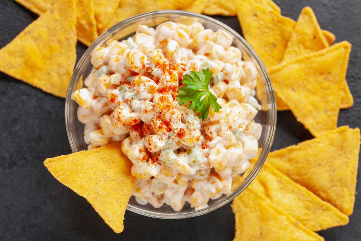 Meksika usulü mısırlı dip tarifi (Elote Corn Dip)