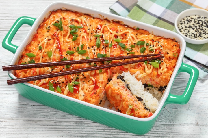 Sushi bake kare dilimler tarifi