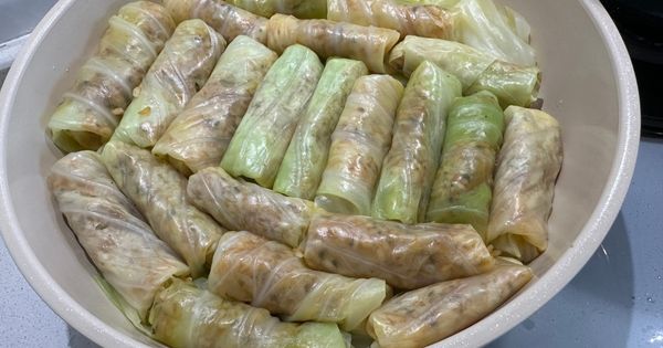 Zeytinyağlı Lahana Sarması Tarifi Aşama 7