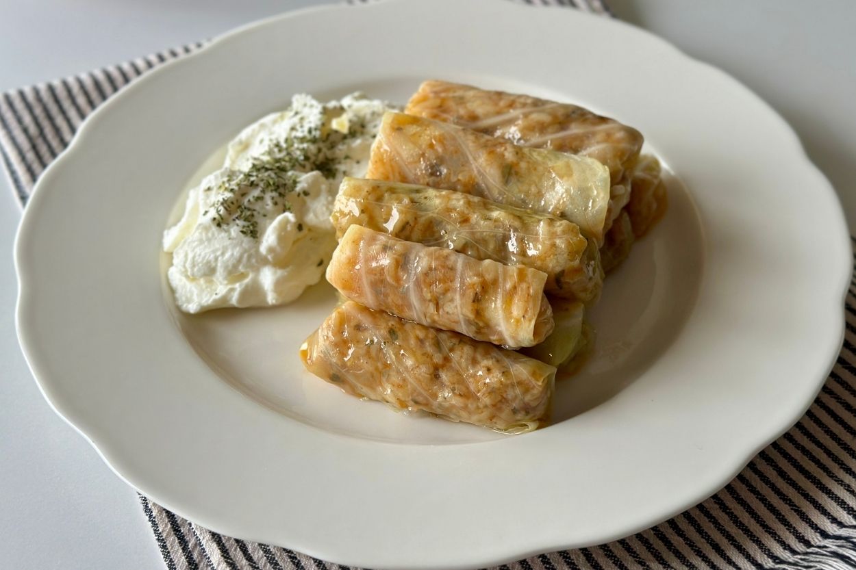 Zeytinyağlı Lahana Sarması Tarifi