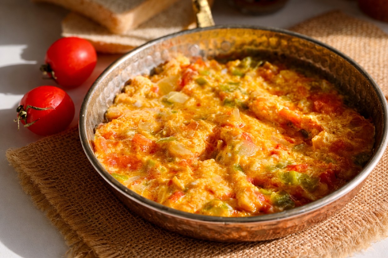 Kaymaklı Menemen Tarifi