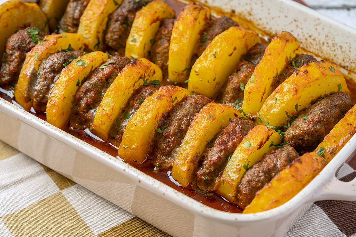 Köfteli Patates Dizme Tarifi