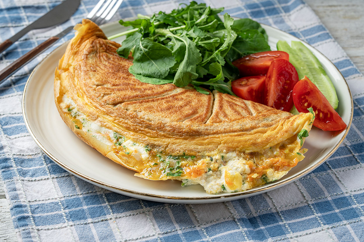 Sebzeli Yumurtalı Krep Tarifi