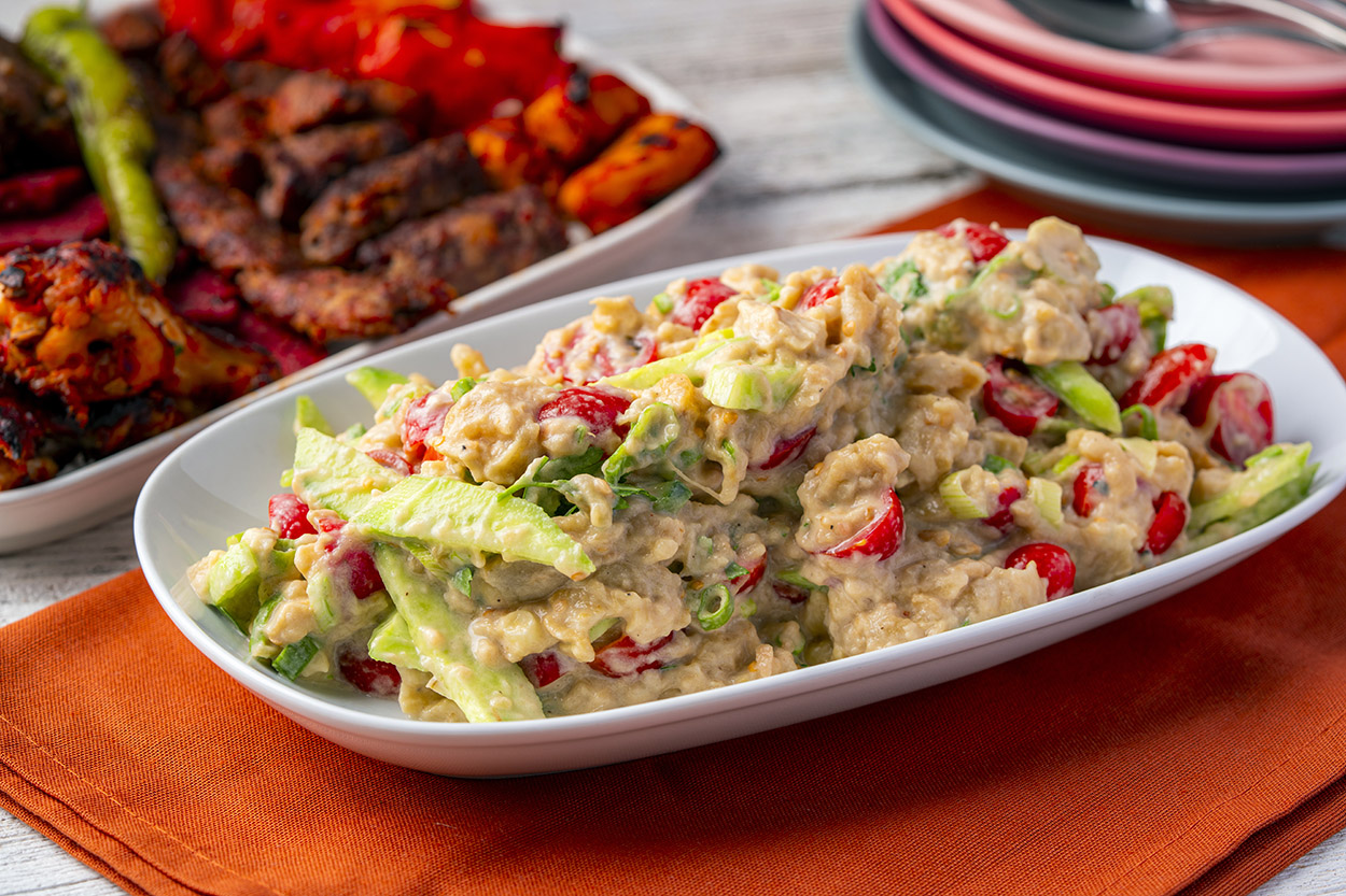 Tahinli Köz Patlıcan Salatası Tarifi